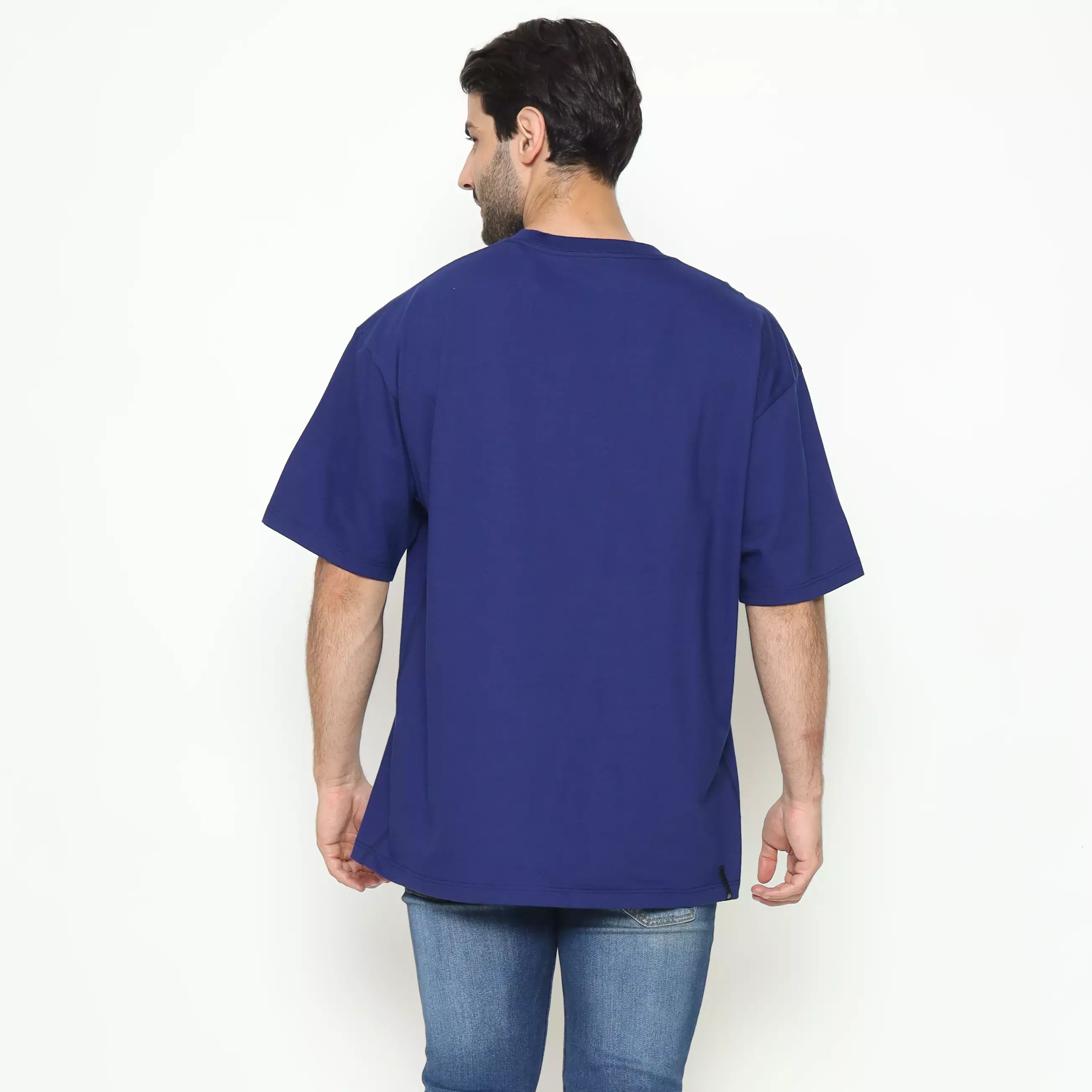 Spyderbilt Kaos lengan pendek Pria Chromium Oversize Men Tee Planet Surf