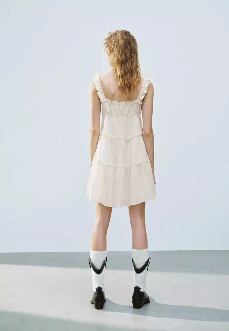 Ruffle Hem A-Line Dresses