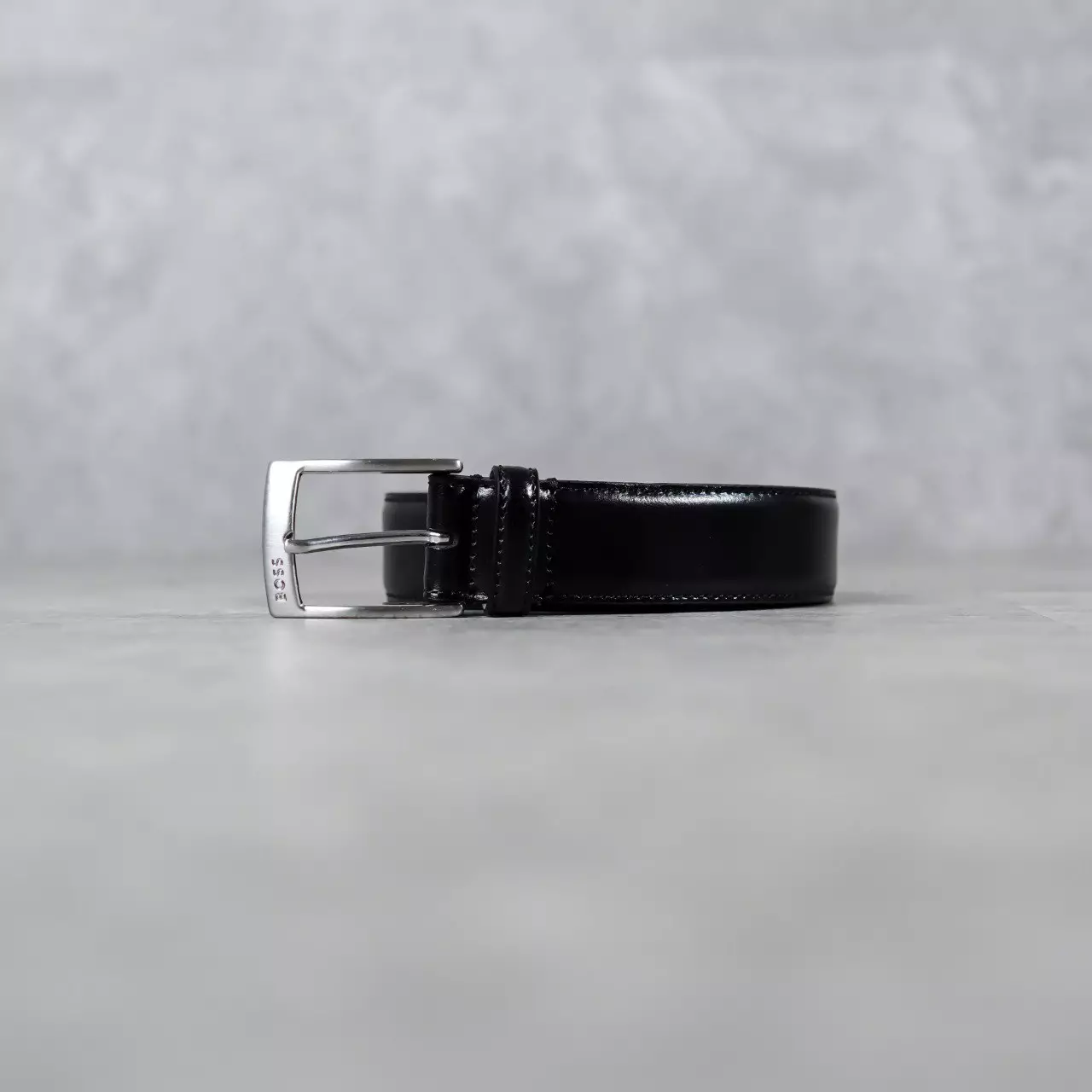 Ikat Pinggang HUGO BOSS ESILY SILVER BUCKLE BLACK BELT 100% ORIGINAL