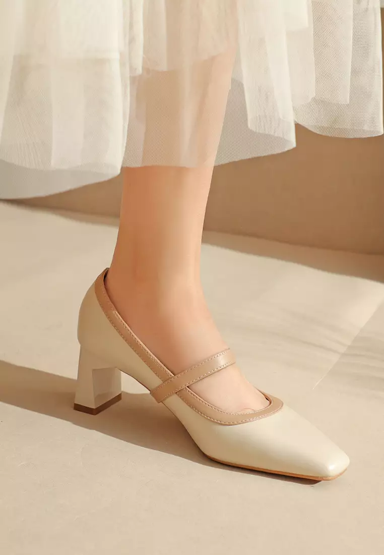 5CM Microfiber Leather Mary Jane Shoes 2355-2