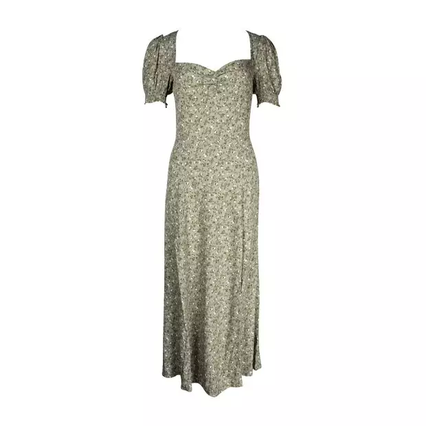 Buy Reformation Pre Loved REFORMATION Green Floral Midi Dress