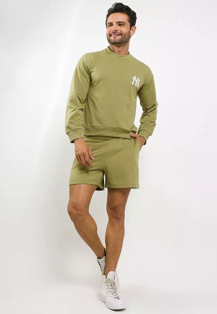Long Sleeve Sweater Short Pants New York