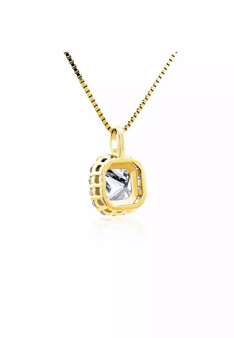 Frost Diamond – Icy Cascade Pendant (Gold Plated)