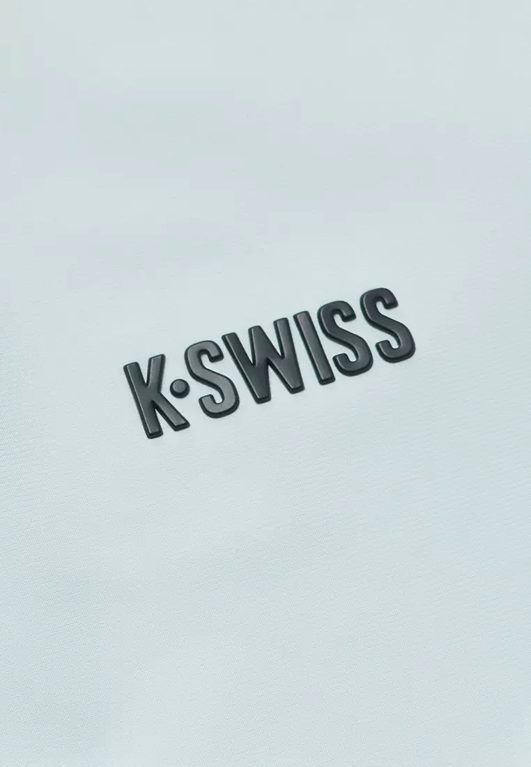 MEN'S K-SWISS LOGO HALF-ZIP POLO SHIRT