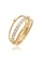 ELLI GERMANY white Ring Woman Stacking Rings Elegant Festive Layered Look with Crystals Gold Plated C77DCAC5BD7B73GS_1