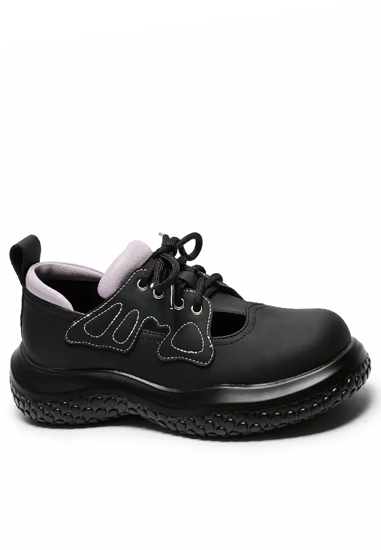 Discount on Twenty Eight Shoes  shoes - SKU: Contrast Stitched Leather Comfort Shoes Mz3691
