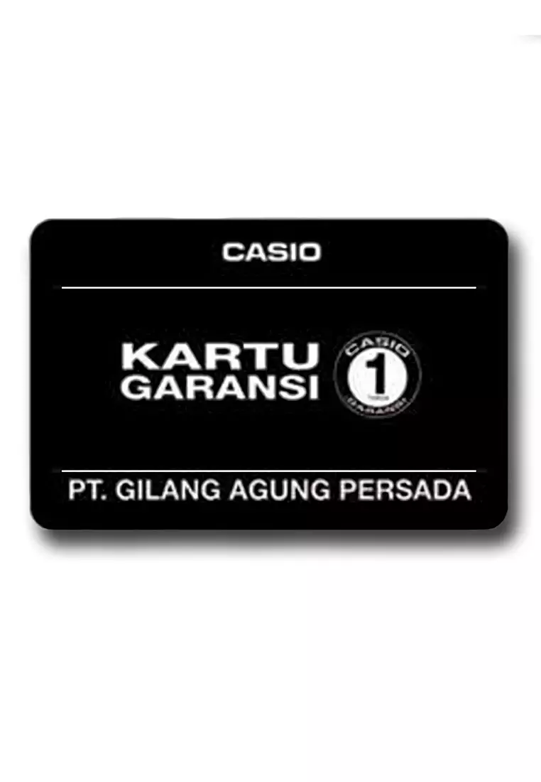 Casio General MTD-130D-1A4V Jam Tangan Analog Pria - Black Dial Silver Stainless Steel