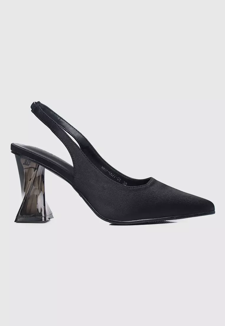 Discount on Milliot & Co.  shoes - SKU: Lumi Slingback Transparent Heels