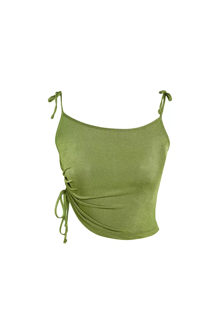 Ruched Crop Cami Top