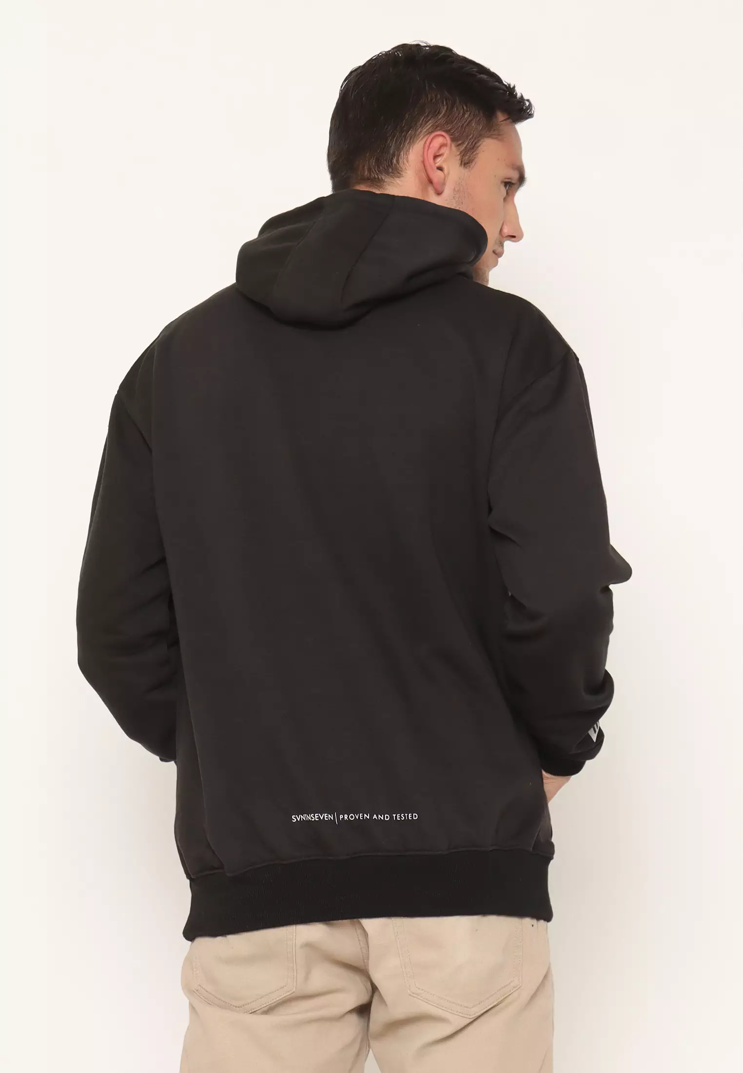 17SEVEN Hoodie Sablon Pria 0347-FONTBOX-BLK NEW