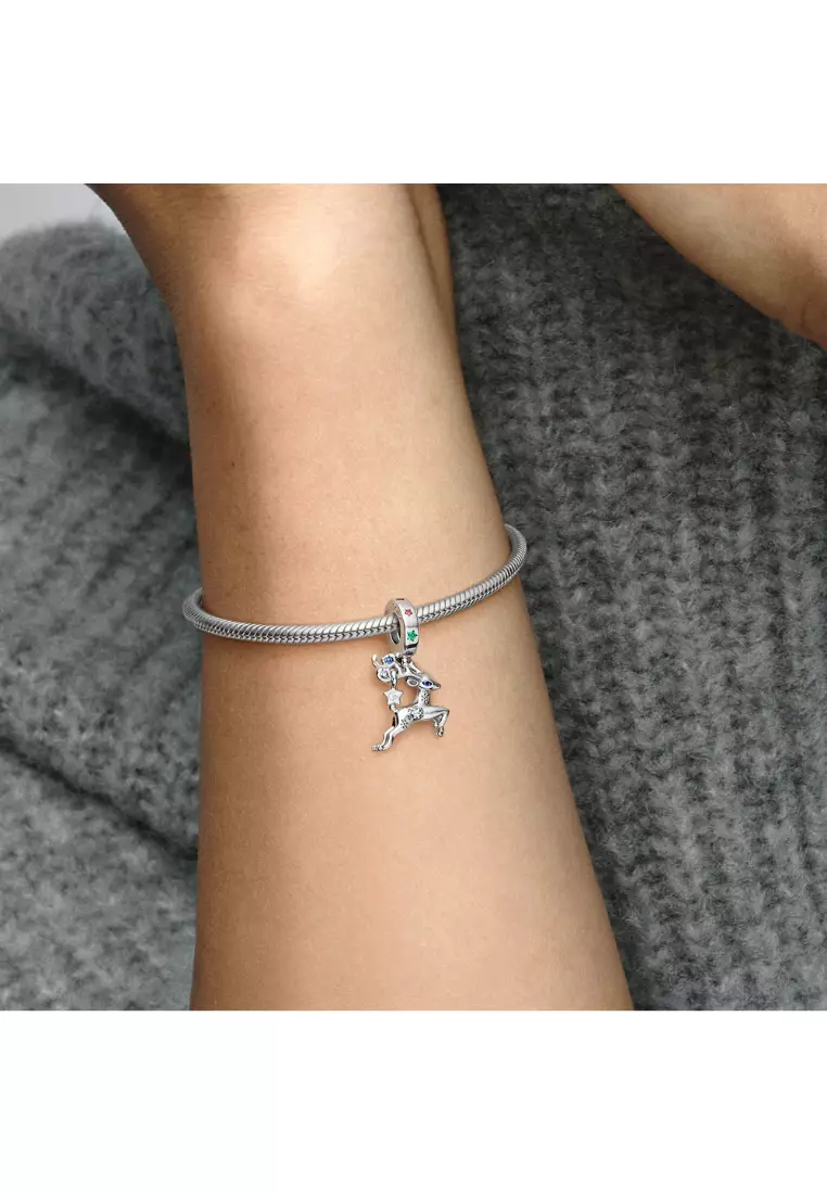 Magical Christmas Reindeer Dangle Charm