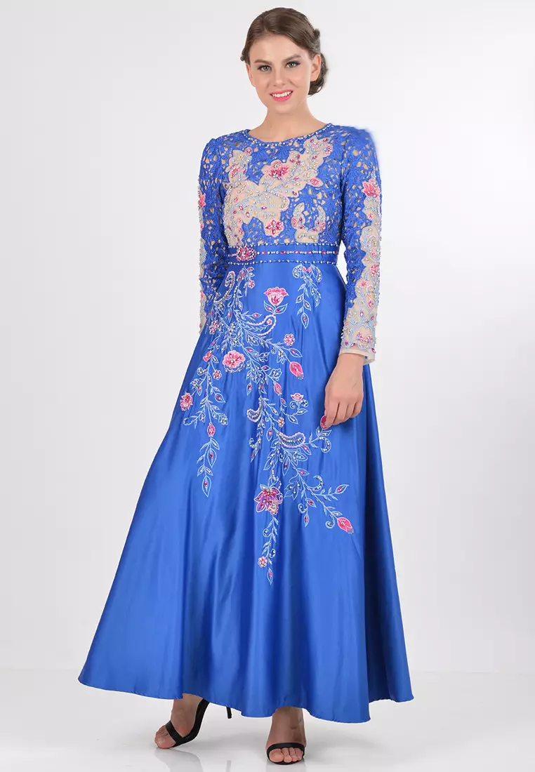 Bibiq Gamis Brokat Satin