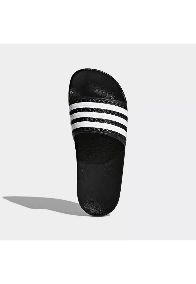 Adilette slides black and white sale