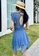A-IN GIRLS blue Sexy Gauze Open Back One-Piece Swimsuit 7F6ABUS1F7238AGS_2