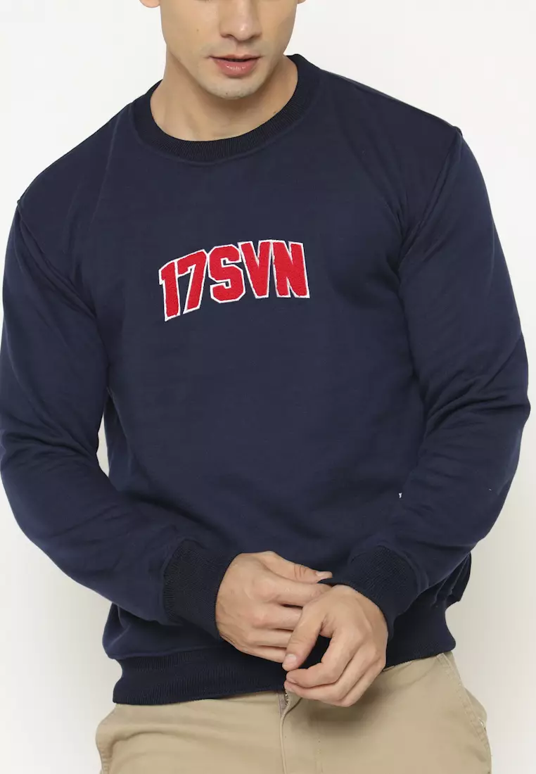 Jual 17seven Original Crewneck 00065BORDERNV Original 2024 ZALORA