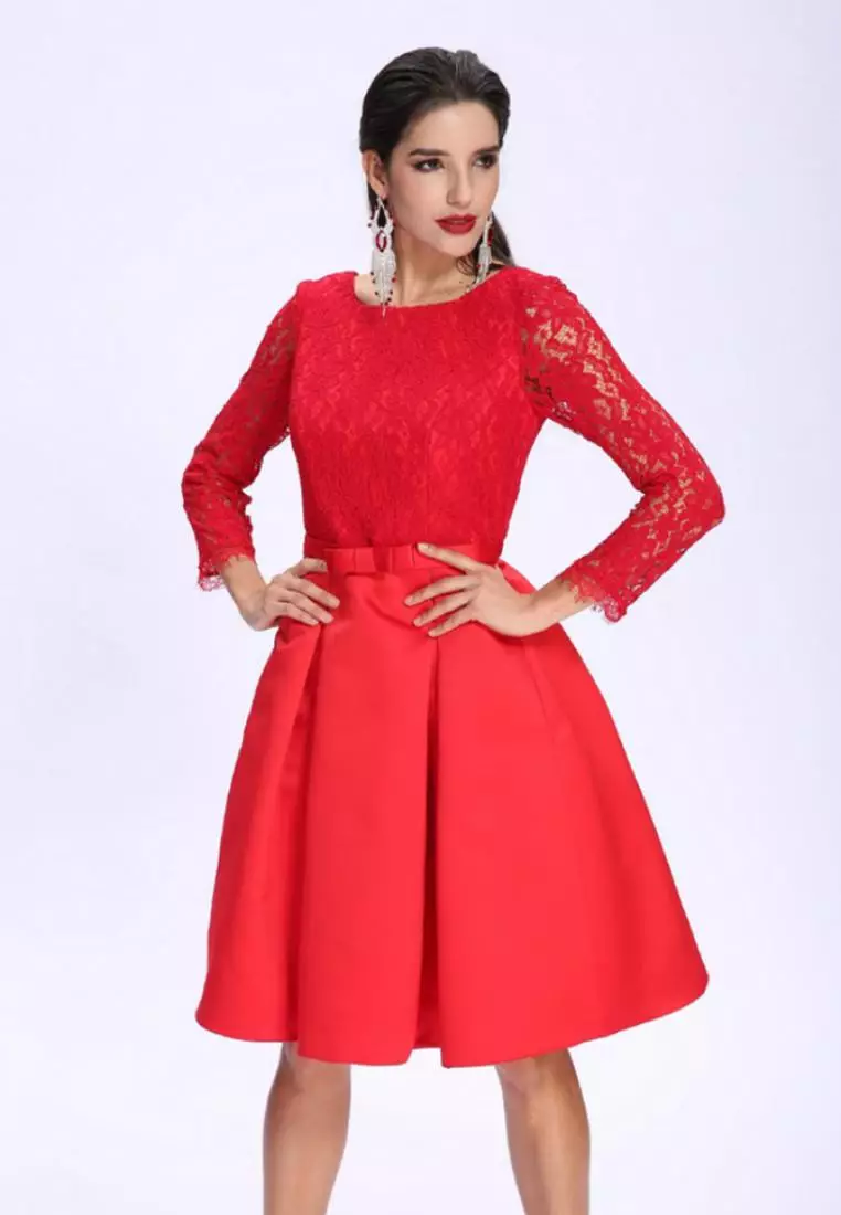 ANNE F Elegant Lace Long Sleeves Dress 2023 Buy ANNE F Online ZALORA Hong Kong