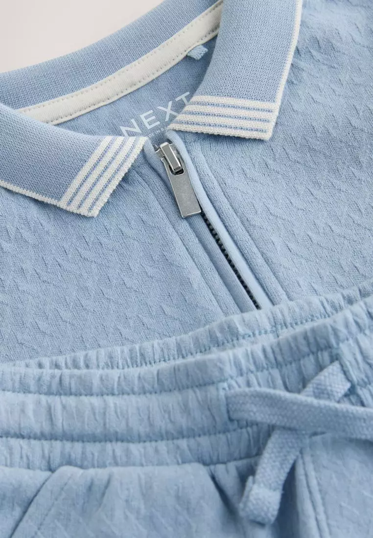 Short Sleeve Polo Shirt And Shorts Set