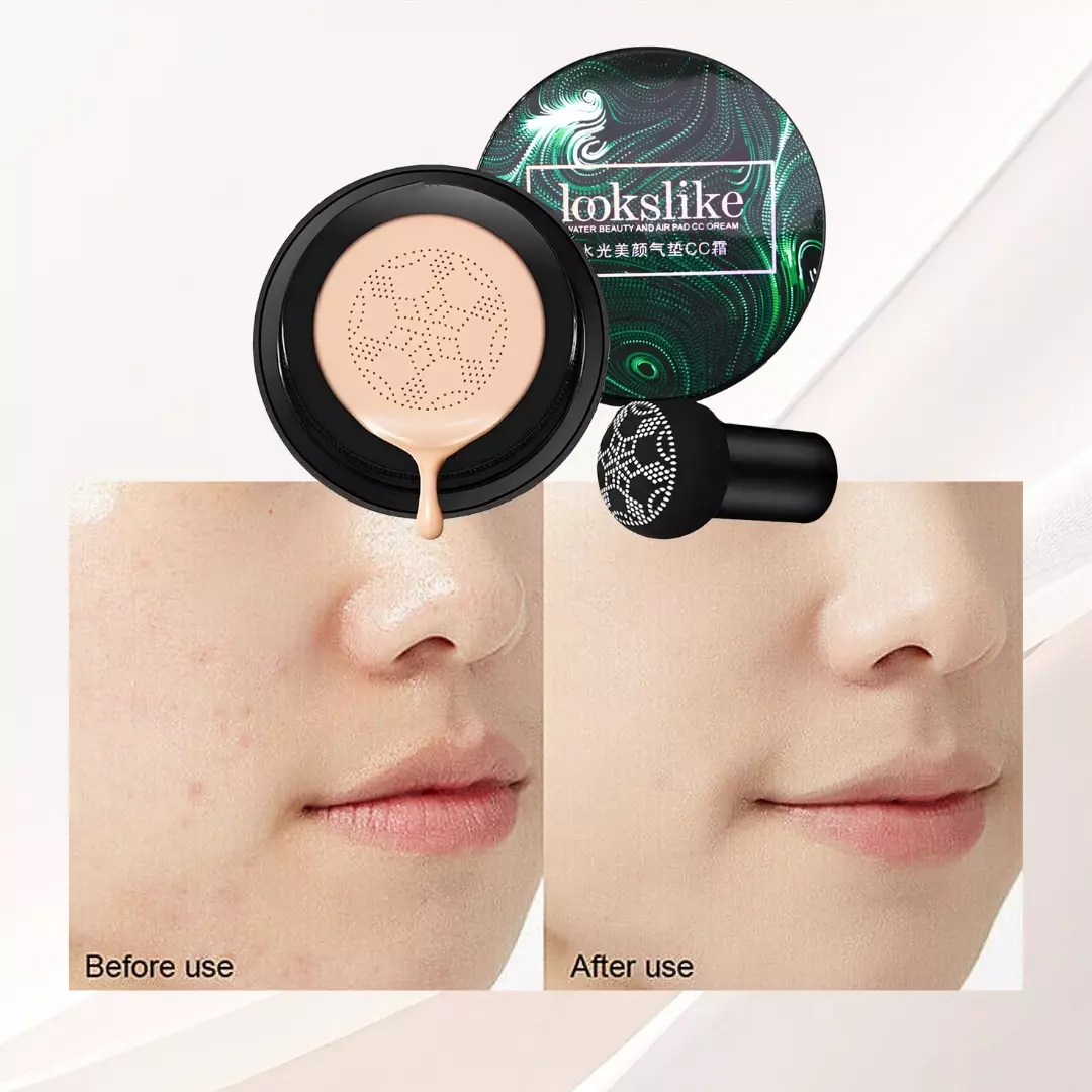 BPOM Lookslike Water Beauty and Air Cushion CC Cream Natural Alas Bedak Venrz Wakakids