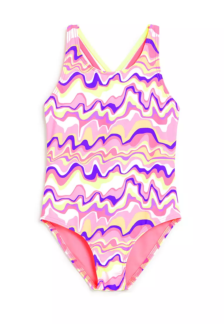 Jual Marks & Spencer Marble Print Swimsuit Original 2024 ZALORA