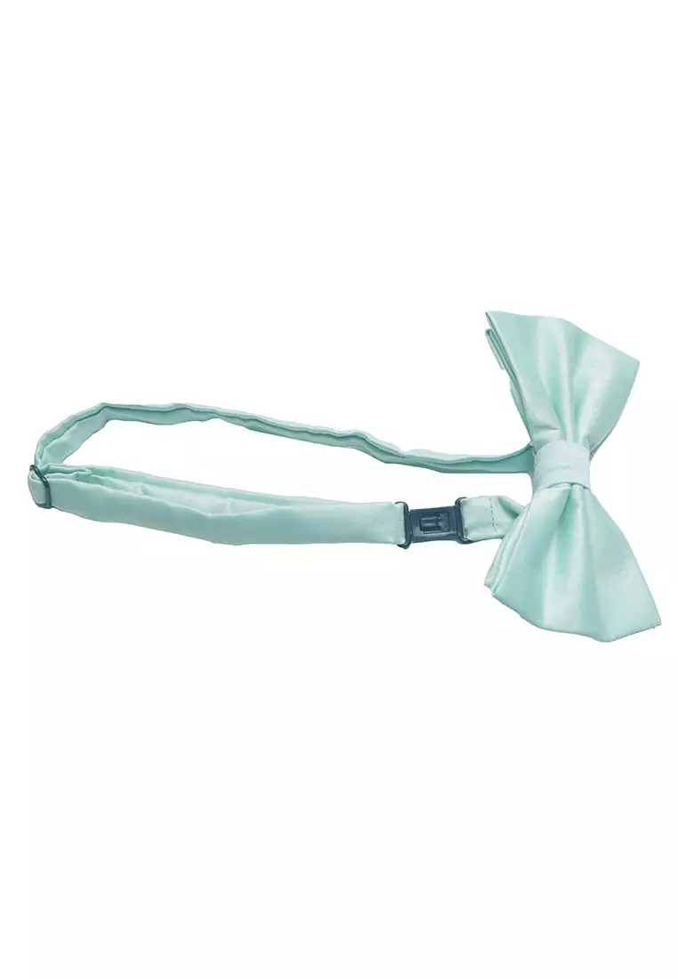 Houseofcuff Dasi Kupu Bowtie Pocket Square Saputangan Biru Mint A07