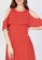BADOMODA red Cielo Maxi Dress With Layered Cold Shoulder Sleeves D65F4AA16EBB13GS_5