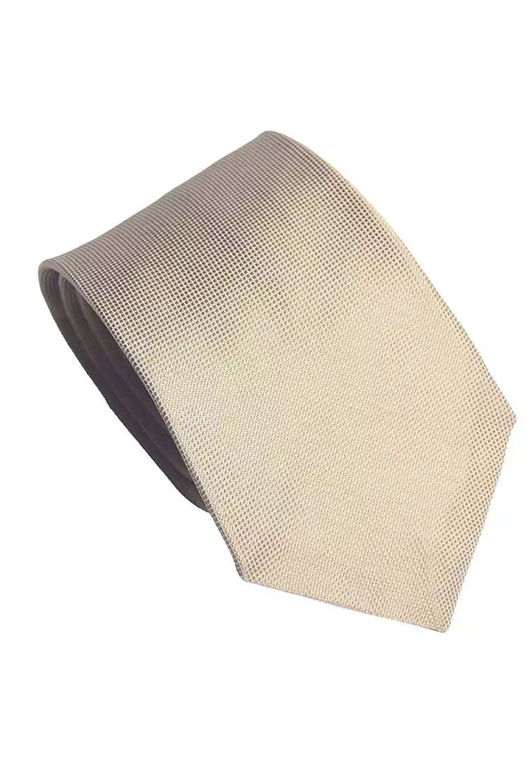 Houseofcuff Dasi Neck Tie Gold Polyester Neck Tie