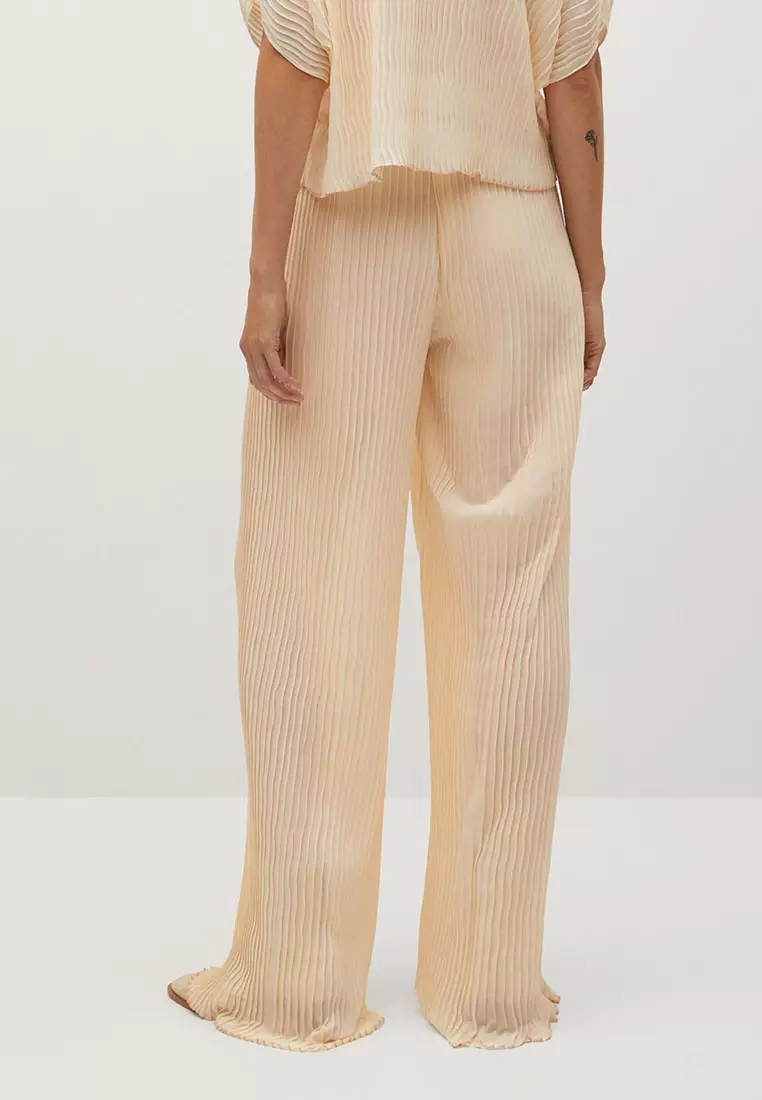 Pleated Palazzo Pants