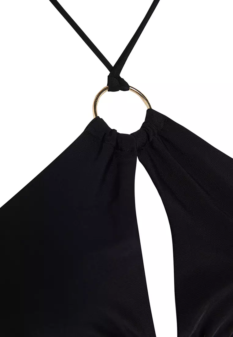 Halter Neck with Ring Bikini Top