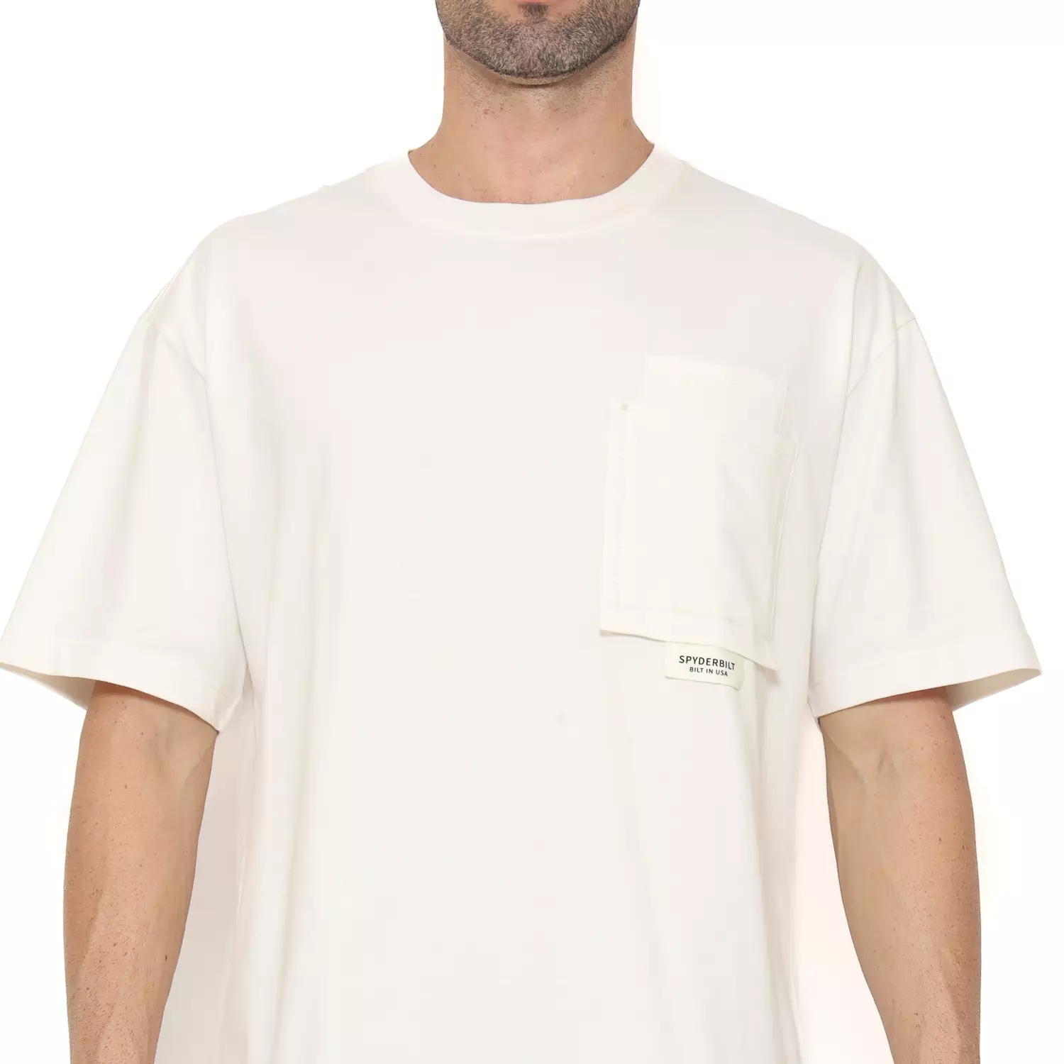 Spyderbilt Kaos Lengan Pendek Tevic Oversize Men Tee Off White Planet Surf
