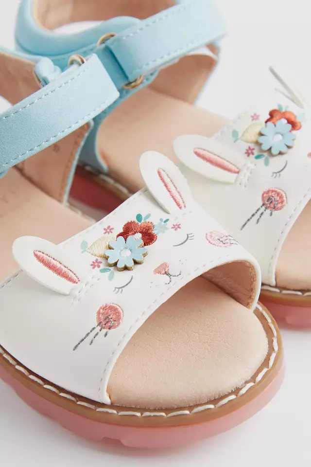 Mothercare Light-Up Bunny - Sepatu Sandal Anak Perempuan (Biru)