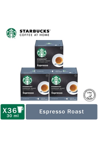 starbucks pack of 3 espresso roast by nescafe dolce gusto dark roast coffee capsules box of 12 x 66g
