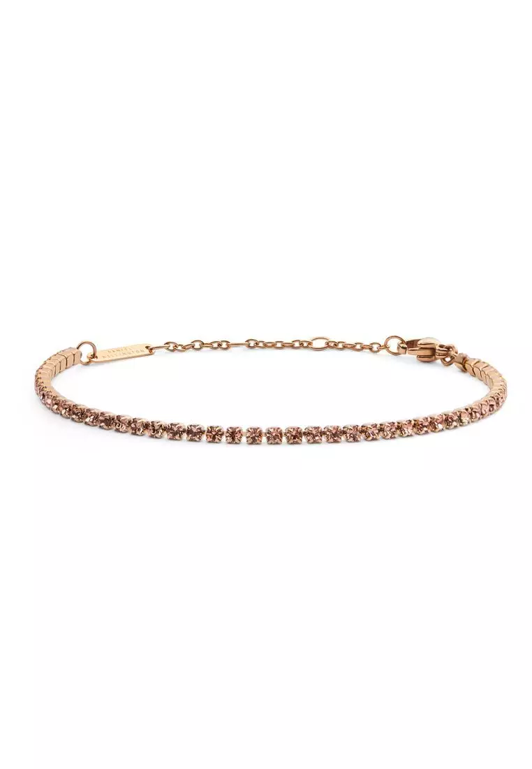 Buy Daniel Wellington Classic Tennis Bracelet Apricot Rose Gold