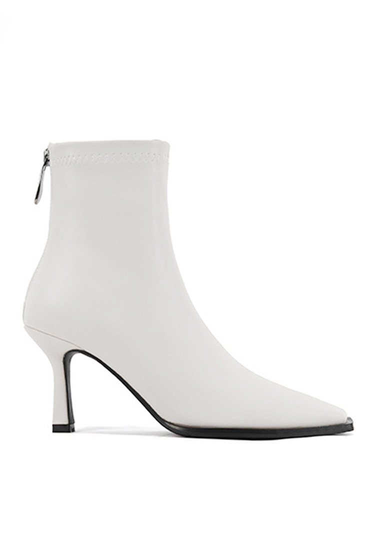 VANSA Slim Stretch Microfiber Leather Ankle Boots VSW-B837561