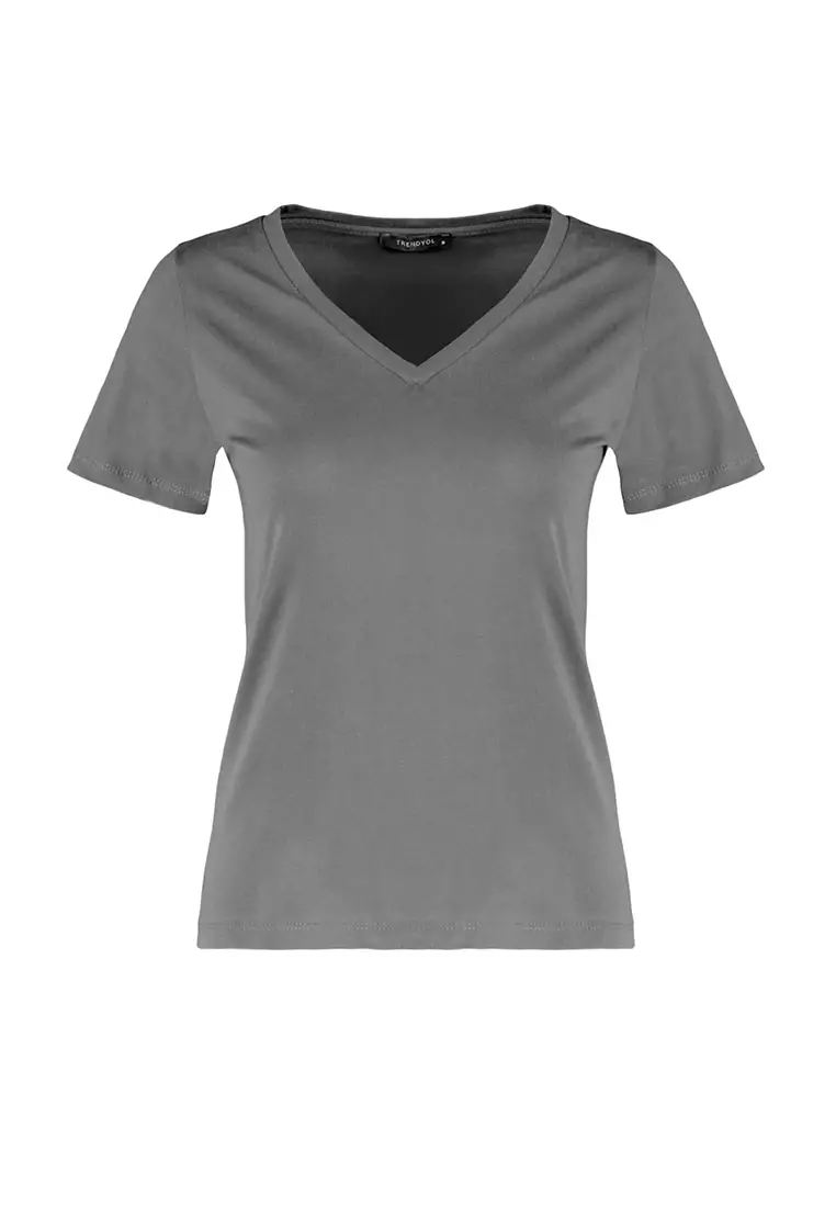 Cotton V-Neck T-Shirt