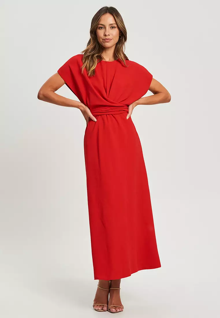 Buy Tussah Melina Midi Dress Online Zalora Malaysia