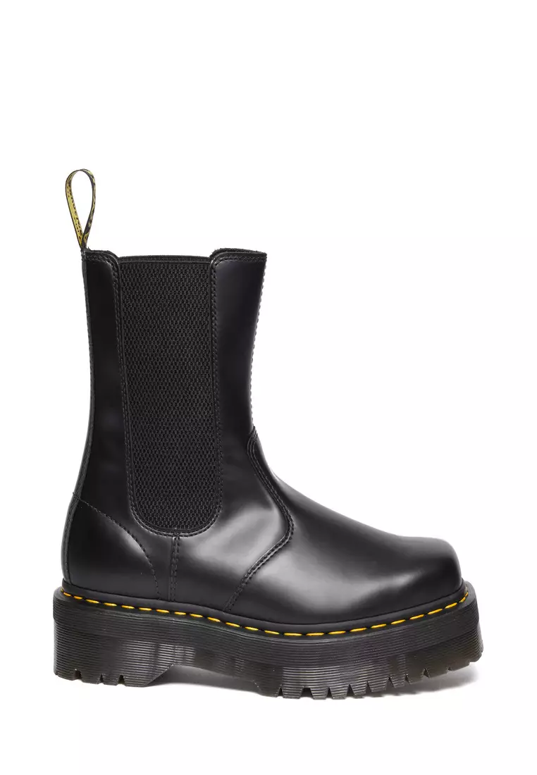 Discount on Dr. Martens  shoes - SKU: 2976 Square Toe Platform Leather Boots