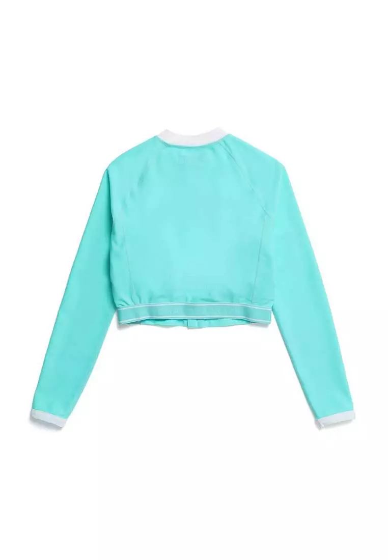 女裝短版拉鍊防曬衣