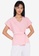 ZALORA WORK pink Wrapped Button Top 4F3DAAABC8FB79GS_5