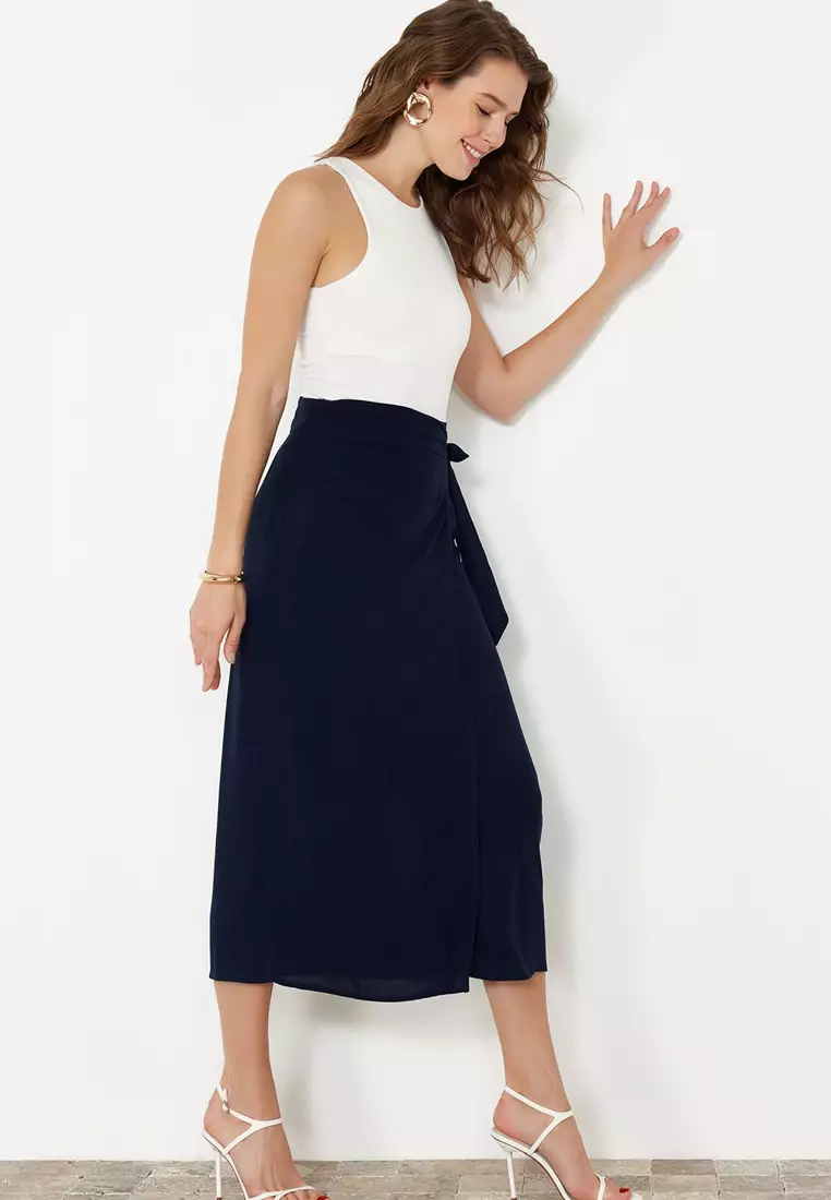 Maxi Skirt with Tied Detail