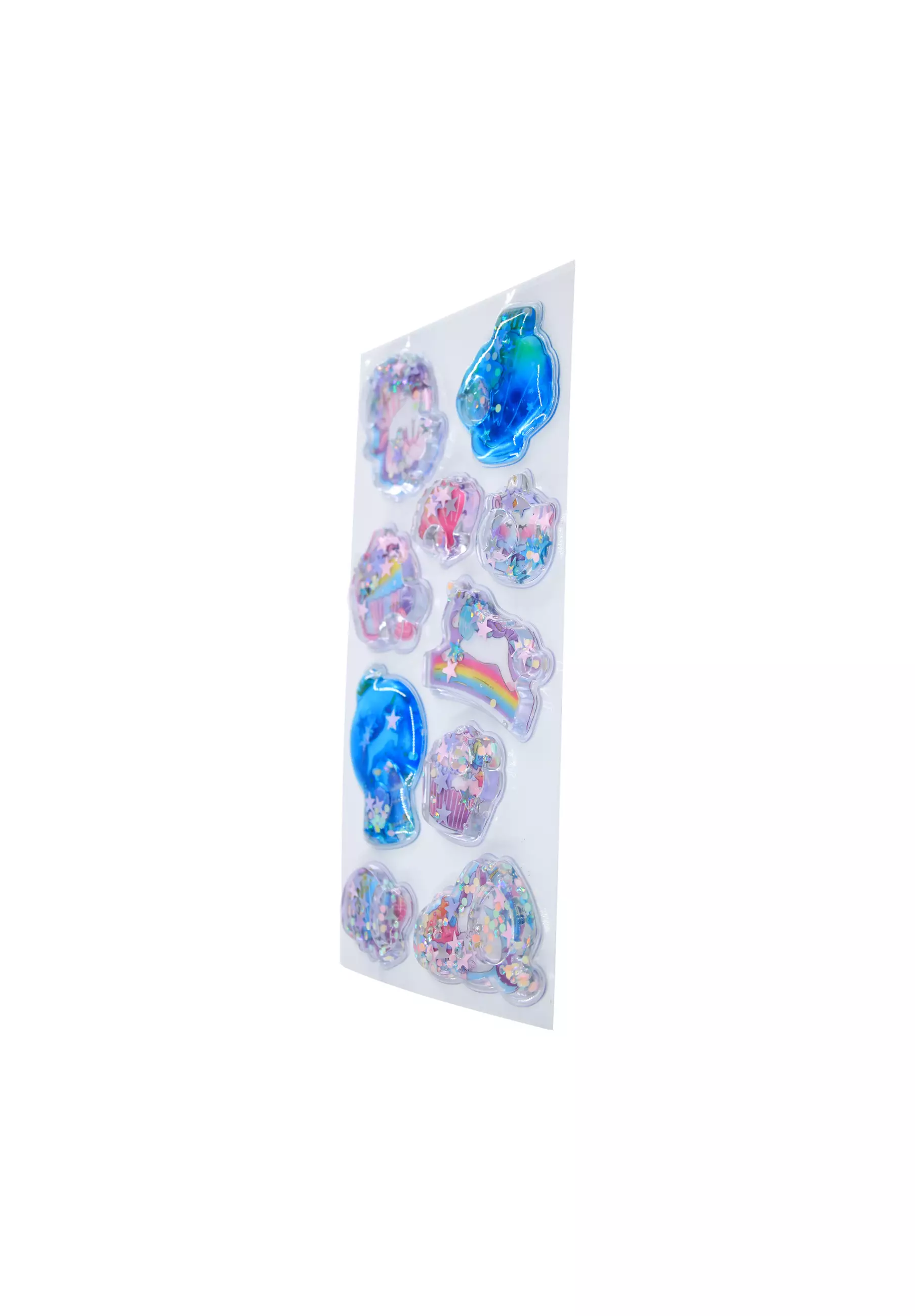 Glitter Sticker Blue Purple Mix