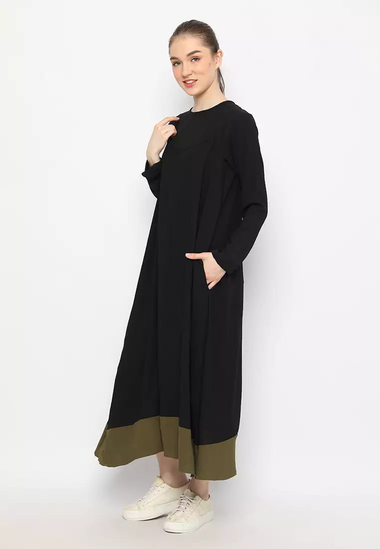 Kalyna Overall Dress Black