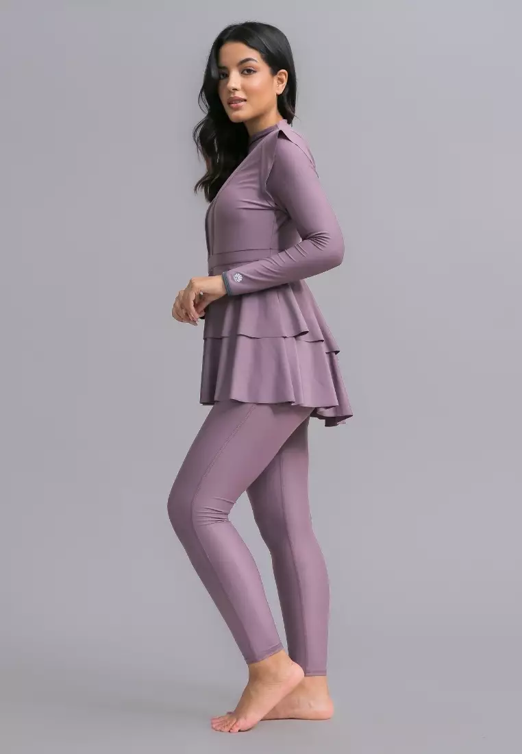 LANUUK Serena Modest Swim Dress – Dusk