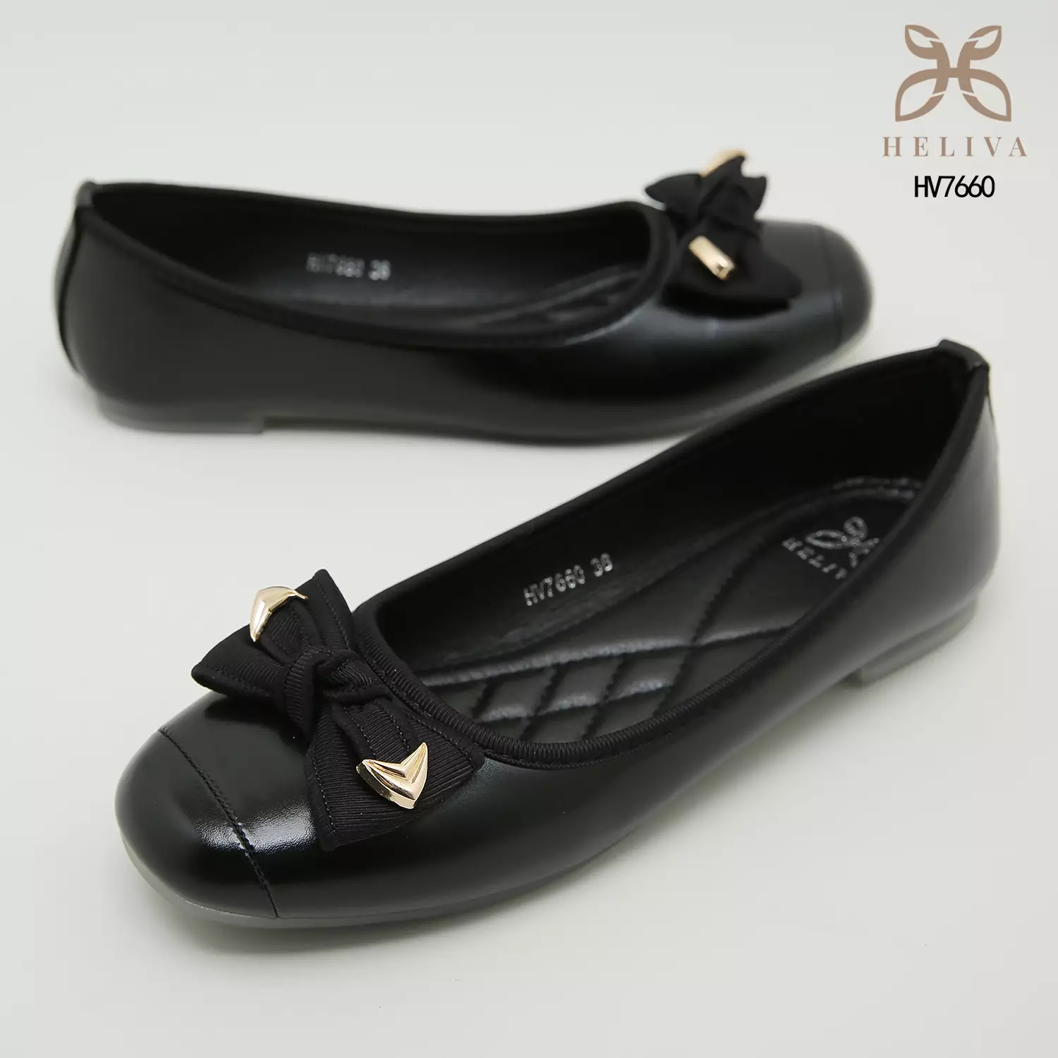 Heliva Zola Sepatu Loafers Slip On Aksesoris Pita Sol 1cm HV7660