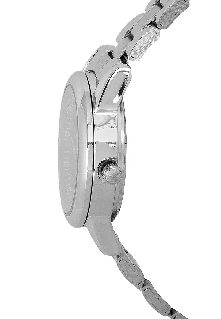 Analog Watch 20122300-Sil Ring-Blk Dl