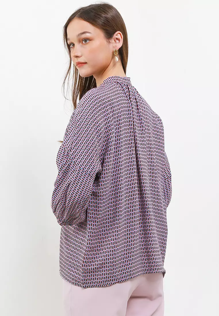 Bella Blouse Top Lengan Pendek