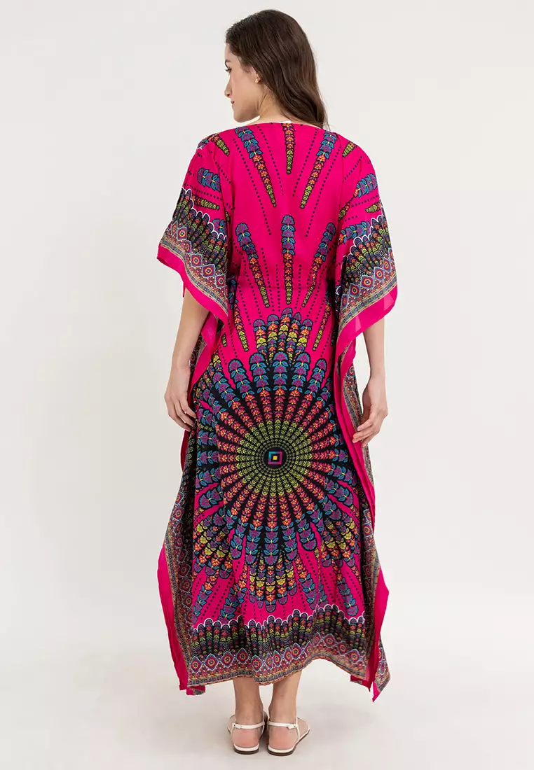 Victoria Vneck Kaftan Dress