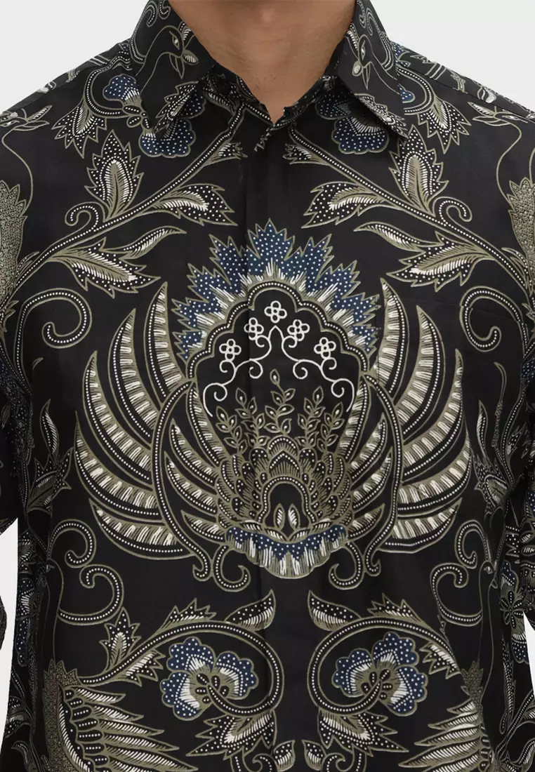 Slimfit Mirja Kemeja Batik Pria Lengan Panjang