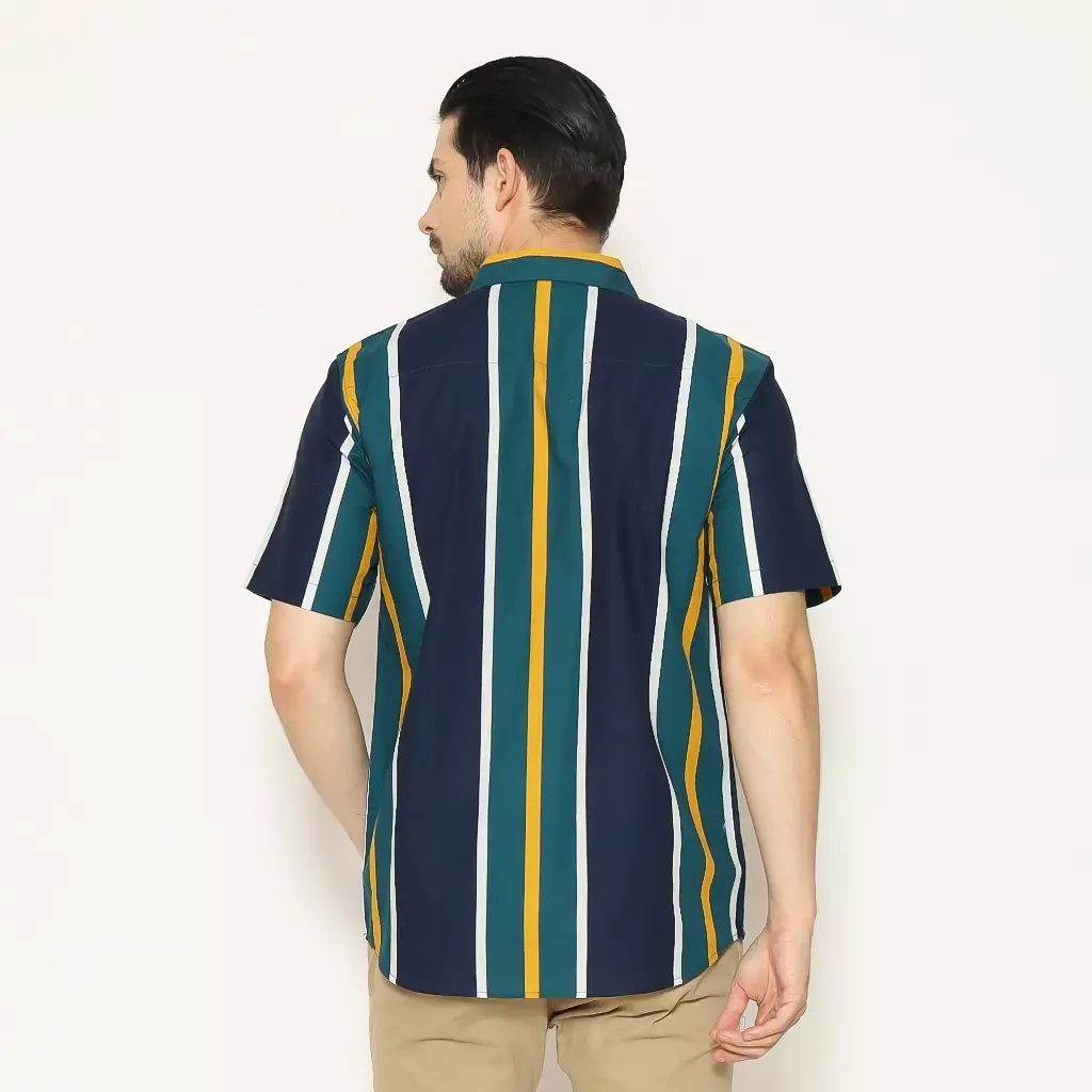 AMK Kemeja Pria Lengan Pendek SHP Dakota S/S Navy Blue