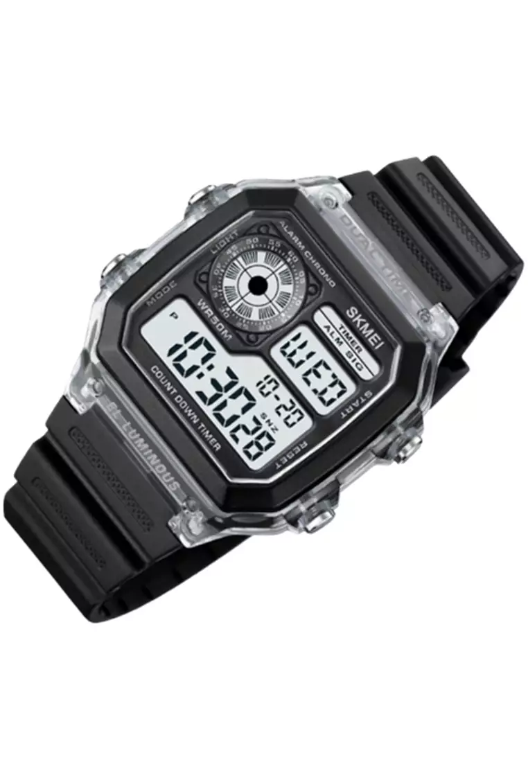 Jam Tangan Pria Digital Waterproof Many Function Strap Tali Material Silicone IR16 ORIGINAL