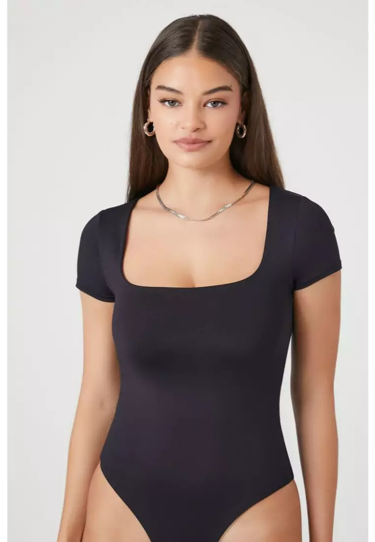 Forever 21 black bodysuit best sale
